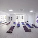Green yoga studio