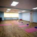 Green yoga studio