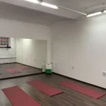 Green yoga studio