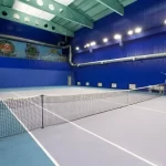 Теннисный корт с покрытием хард